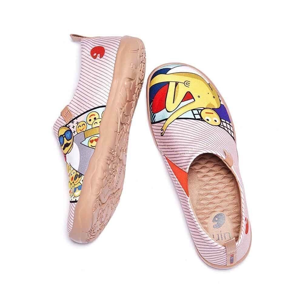 UIN Women's Casual Loafers Canvas Comfort Walking Shoes (Don't Leave Me)No Box - Picture 6 of 8